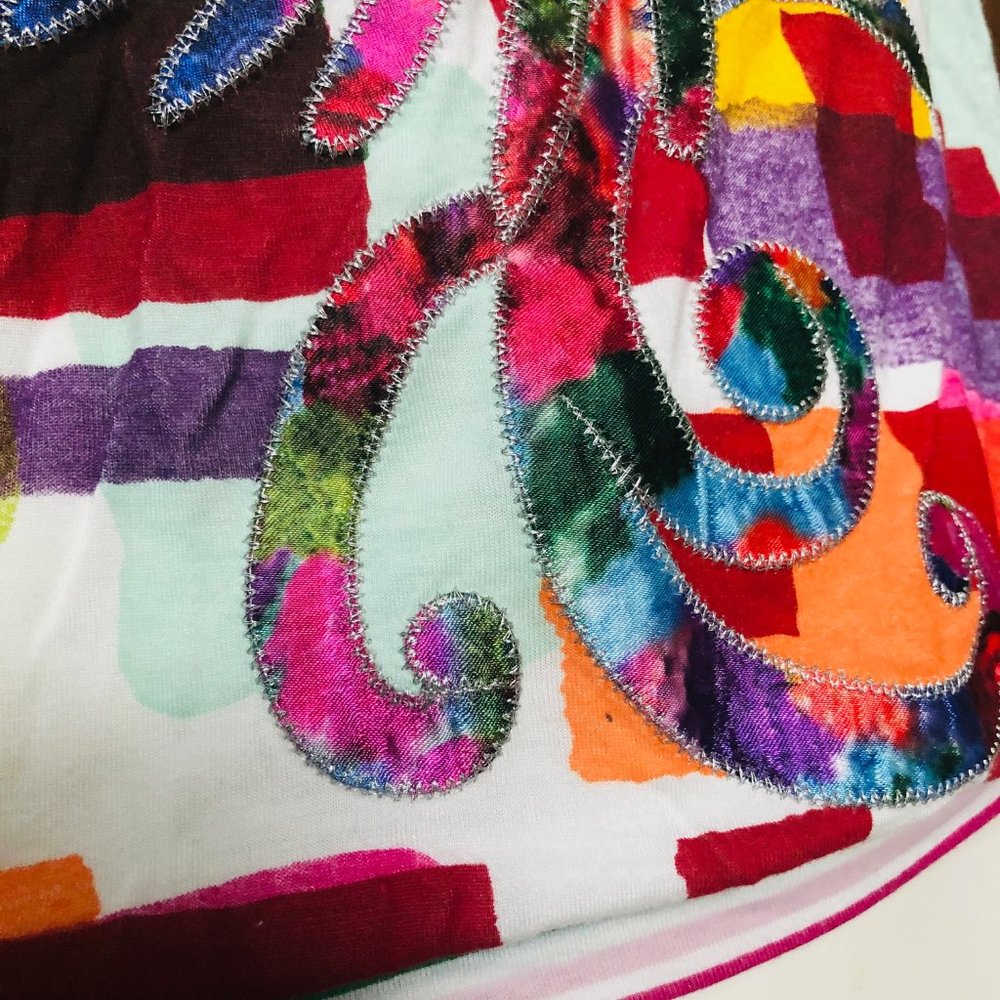 Desigual Patchwork Sequined Tank Top - image 4